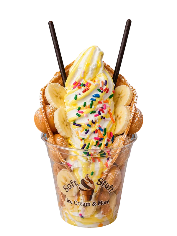 Banana bubble waffle