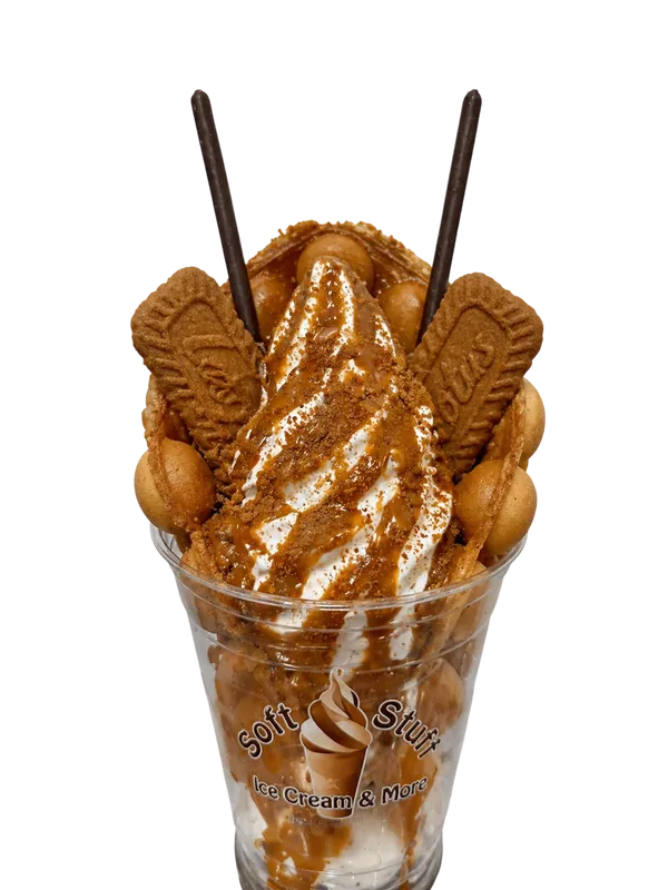 Biscoff bubble waffle