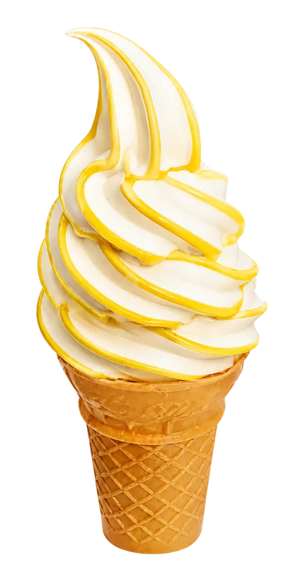 Banana Ripple flavor burst cone