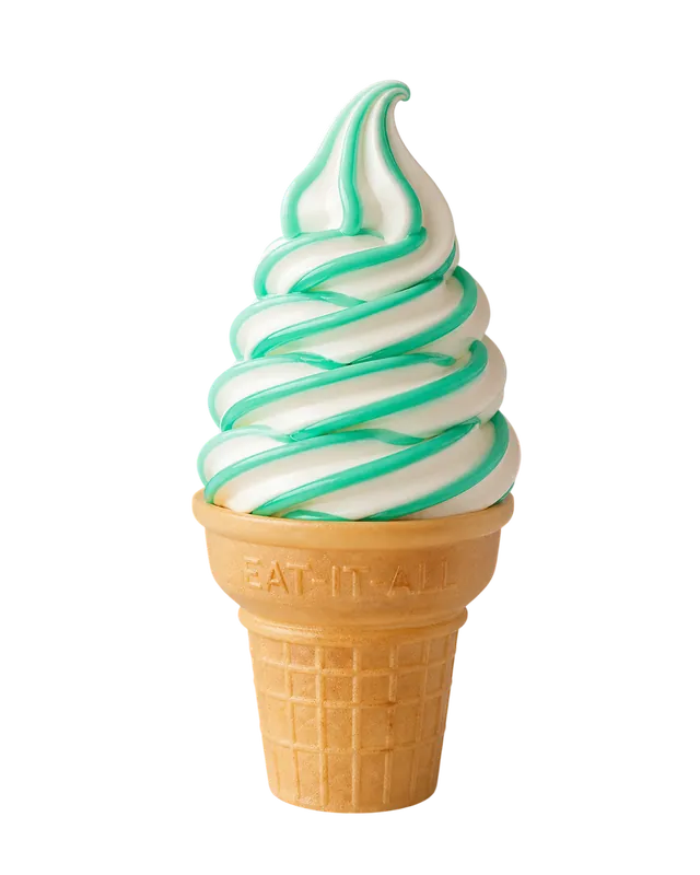Cool Mint flavor burst cone