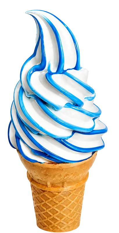 Cotton Candy flavor burst cone