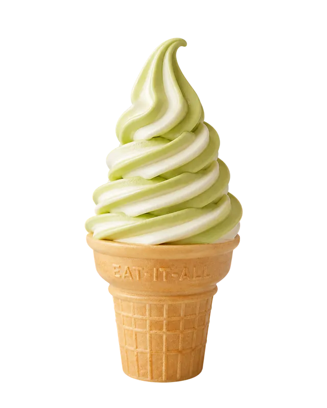 Pistachio Nut flavor burst cone