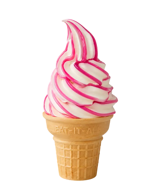 Strawberry flavor burst cone