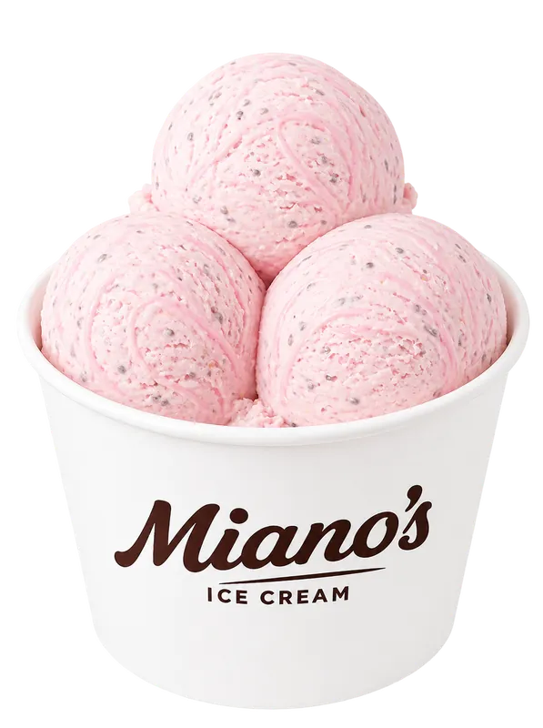 Falooda Rose ice cream scoop